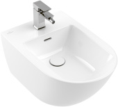 Villeroy & Boch Subway 3.0 Биде, настенный, 375 x 560 mm, Альпийский белый CeramicPlus НОМЕР 7 Уценка