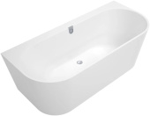 Villeroy & Boch Oberon 2.0 ванна с задней стенкой Duo, 1800 x 800 mm, Альпийский белый UBQ180OBR9CD00V-01