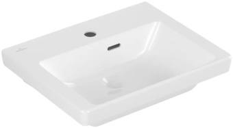 Villeroy & Boch Subway 3.0 Раковина компактная, 500 x 400 x 145 mm, Альпийский белый, с переливом, нешлифованный 43705001