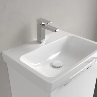 Villeroy & Boch  Architectura Pаковина, 550 x 420 x 165 mm, Альпийский белый CeramicPlus, без перелива 4A87MLR1