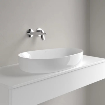 Villeroy & Boch Antao Раковина для установки на столешницу, 650 x 400 x 146 mm, Альпийский белый CeramicPlus, без перелива 4A7465R1