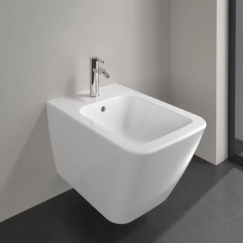 Villeroy & Boch Finion Биде, настенный, 375 x 320 mm, Альпийский белый CeramicPlus 446500R1