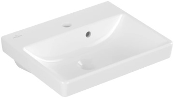 Villeroy & Boch Avento Раковина компактная, 450 x 370 x 180 mm, Альпийский белый, с переливом, нешлифованный 73584501