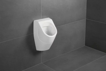 Villeroy & Boch O.novo Писсуар, без крышки, DirectFlush, Скрытый подвод воды, 335 x 320 mm, Альпийский белый 75240001