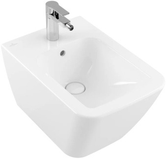 Villeroy & Boch Finion Биде, настенный, 375 x 320 mm, Альпийский белый CeramicPlus 446500R1