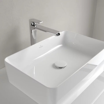 Villeroy & Boch Collaro Раковина для установки на столешницу, 560 x 360 x 145 mm, Альпийский белый, без перелива, нешлифованный 4A205601