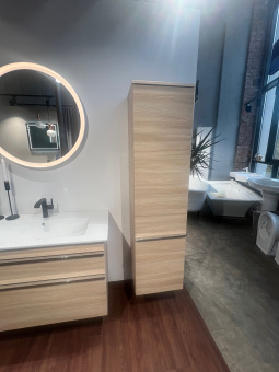 Villeroy & Boch Venticello КОМПЛЕКТ Тумба под раковину, 2 выдвижных ящика, 953 x 590 x 477 mm, Elm Impresso / Elm Impresso + Раковина + Пенал A92601PN+4104AL01+A95111PN