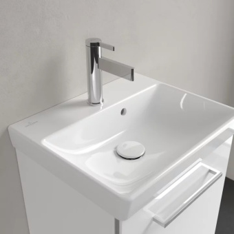 Villeroy & Boch Avento Раковина компактная, 450 x 370 x 180 mm, Альпийский белый, с переливом, нешлифованный 73584501