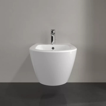 Villeroy & Boch Subway 2.0 Биде, настенный, 375 x 565 mm, Альпийский белый CeramicPlus 540000R1