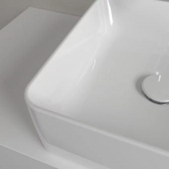 Villeroy & Boch Collaro Раковина для установки на столешницу, 380 x 380 x 145 mm, Альпийский белый, без перелива, нешлифованный 4A213801