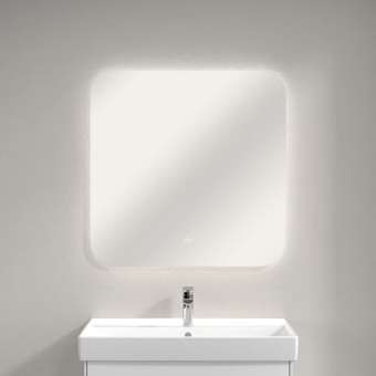 Villeroy & Boch More to See Lite Зеркало, с подсветкой, 800 x 800 x 24 mm A4628000