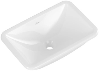 Villeroy & Boch Loop & Friends Раковина для установки под столешницу, 600 x 405 x 185 mm, Альпийский белый, с переливом, нешлифованный 4A570001