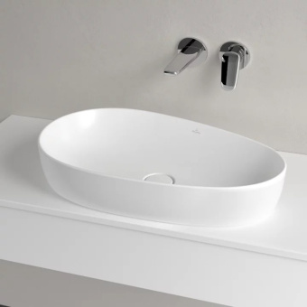 Villeroy & Boch Antao Раковина для установки на столешницу, 650 x 400 x 146 mm, Stone White CeramicPlus, без перелива 4A7465RW