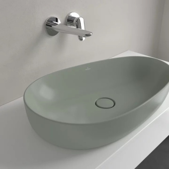 Villeroy & Boch Antao Раковина для установки на столешницу, 650 x 400 x 146 mm, Morning Green CeramicPlus, без перелива 4A7465R8