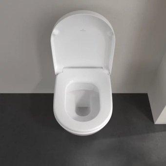 Villeroy & Boch Subway 2.0 Унитаз с открытым смывным краем, настенный, с DirectFlush / ViFresh, Альпийский белый, без сиденья 5614A101