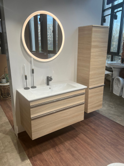 Villeroy & Boch Venticello КОМПЛЕКТ Тумба под раковину, 2 выдвижных ящика, 953 x 590 x 477 mm, Elm Impresso / Elm Impresso + Раковина + Пенал A92601PN+4104AL01+A95111PN