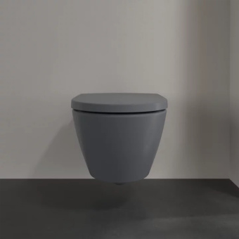 Villeroy & Boch Subway 2.0 Унитаз с открытым смывным краем, настенный, Graphite CeramicPlus, без сиденья 5614R0I4