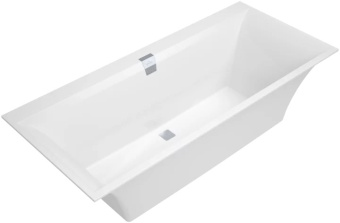 Villeroy & Boch Squaro Edge 12 Ванна Duo, 1700 x 750 mm, Альпийский белый UBQ170SQE2DV-01