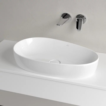 Villeroy & Boch Antao Раковина для установки на столешницу, 650 x 400 x 146 mm, Альпийский белый CeramicPlus, без перелива 4A7465R1