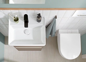 Villeroy & Boch Subway 2.0 Унитаз с открытым смывным краем, настенный, с DirectFlush / ViFresh, Альпийский белый, без сиденья 5614A101