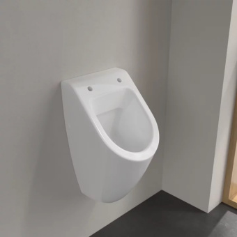 Villeroy & Boch Subway Писсуар, без крышки, Скрытый подвод воды, 285 x 315 mm, ЧЕРНЫЙ ГЛЯНЦЕВЫЙ CERAMICPLUS 751300S0