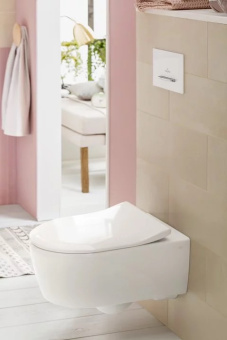 Villeroy & Boch Avento Комбинированная упаковка, настенный, с DirectFlush, Альпийский белый 5656RS01