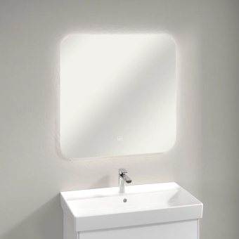 Villeroy & Boch More to See Lite Зеркало, с подсветкой, 800 x 800 x 24 mm A4628000