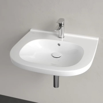 Villeroy & Boch ViCare Pаковина ViCare, 600 x 550 x 195 mm, Альпийский белый, с переливом, нешлифованный 41196001