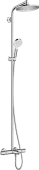 Hansgrohe Crometta S Showerpipe 240 1jet с термостатом для ванны, хром 27320000