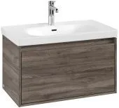 Villeroy & Boch Skyla КОМПЛЕКТ Тумба под раковину, 2 выдвижных ящика, 772 x 596 x 439 mm, Stone Oak +Skyla Pаковина для установки на тумбу, 800 x 460 x 160 mm, с переливом, Альпийский белый C78600RK+5A518001