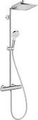 Hansgrohe Crometta E Showerpipe 240 1jet с термостатом, хром 27271000