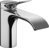 Hansgrohe Vivenis Смеситель для раковины, однорычажный, 80 со сливным гарнитуром, хром, 75010000