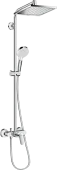 Hansgrohe Crometta E Crometta E 240 1jet Showerpipe с однорычажным смесителем, хром 27284000