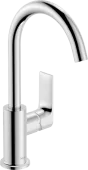 Hansgrohe Rebris E Смеситель для раковины 210, однорычажный, с поворотным изливом, со сливным гарнитуром, хром 72576000