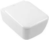 Villeroy & Boch Skyla Комбинированная упаковка подвесной унитаз пр. со смывом TwistFlush[e³],с сиденьем Альпийский белый 4682CL01