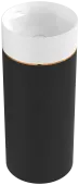 Villeroy & Boch Octagon Pаковина с пьедесталом, 400x400x950mm Jet Black Leather, 417000PU