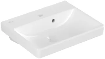 Villeroy & Boch Avento КОМПЛЕКТ Тумба под раковину, 1 дверь, 430 x 514 x 352 mm, Стекло черное A88700B3 +Avento Раковина компактная, 450 x 370 x 180 mm, Альпийский белый, с переливом, нешлифованный 73584501
