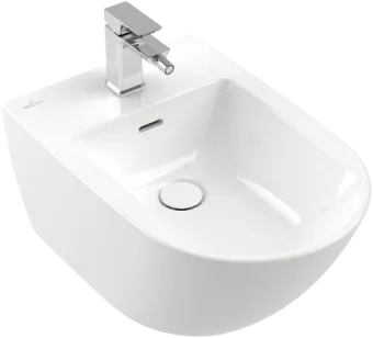 Villeroy & Boch Antao Биде, настенный, 375 x 560 mm, Almond (светло-бежевый) CeramicPlus 541100AM