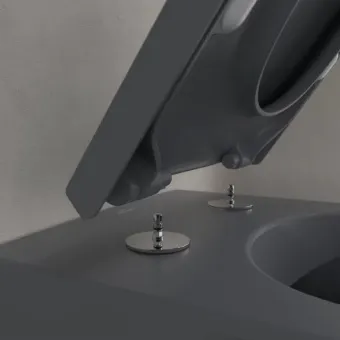 Villeroy & Boch Subway 2.0 Унитаз с открытым смывным краем, настенный, Graphite CeramicPlus, без сиденья 5614R0I4