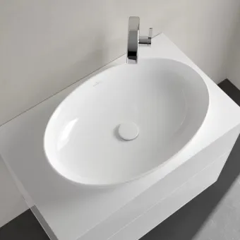 Villeroy & Boch Artis Раковина для установки на столешницу, 610 x 410 x 130 mm, Альпийский белый, без перелива, нешлифованный 41986101
