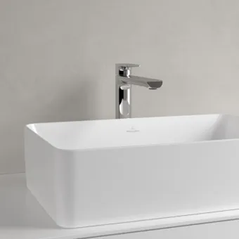 Villeroy & Boch Collaro Раковина для установки на столешницу, 560 x 360 x 145 mm, Альпийский белый CeramicPlus без перелива, нешлифованный 4A2056R1
