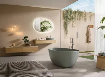 Villeroy & Boch Antao Унитаз с открытым смывным краем, настенный, смыв TwistFlush, Morning Green CeramicPlus, без сиденья 4674T0R8