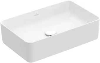 Villeroy & Boch Collaro Раковина для установки на столешницу, 560 x 360 x 145 mm, Альпийский белый CeramicPlus без перелива, нешлифованный 4A2056R1