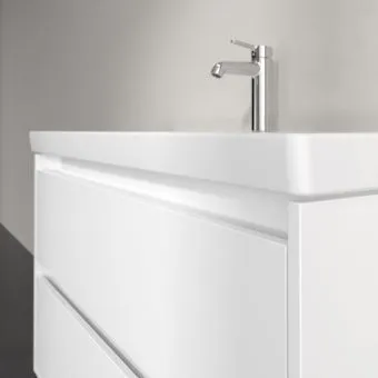 Villeroy & Boch Skyla Тумба под раковину, 2 выдвижных ящика, 972 x 596 x 439 mm, Brilliant White +Skyla Pаковина для установки на тумбу, 1000 x 470 x 165 mm, с переливом, Альпийский белый C79900VE+5A51A501