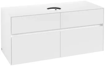 Villeroy & Boch Collaro Тумба под раковину, 4 выдвижных ящика, 1200 x 548 x 500 mm, White Matt / White Matt C04100MS