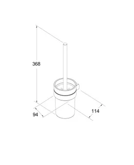 Gustavsberg Epic Ерш матовая латунь GB41103910 24