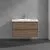 Villeroy & Boch Skyla Тумба под раковину, 2 выдвижных ящика, 972 x 596 x 439 mm, Arizona Oak +Skyla Pаковина для установки на тумбу, 1000 x 470 x 165 mm, с переливом, Альпийский белый C79900VH+5A51A501