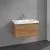 Villeroy & Boch Skyla КОМПЛЕКТ Тумба под раковину, 2 выдвижных ящика, 772 x 596 x 439 mm, Oak Kansas +Skyla Pаковина для установки на тумбу, 800 x 460 x 160 mm, с переливом, Альпийский белый C78600RH+5A518001