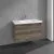 Villeroy & Boch Skyla Тумба под раковину, 2 выдвижных ящика, 972 x 596 x 439 mm, Stone Oak +Skyla Pаковина для установки на тумбу, 1000 x 470 x 165 mm, с переливом, Альпийский белый C79900RK+5A51A501