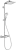 Hansgrohe Crometta E Showerpipe 240 1jet с термостатом, хром 27271000 Hansgrohe Crometta E Showerpipe 240 1jet с термостатом, хром 27271000